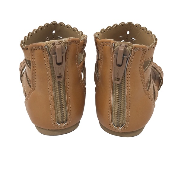 Cat & Jack Tan Gladiator Sandals Sz 5 Infant - Picture 5 of 9